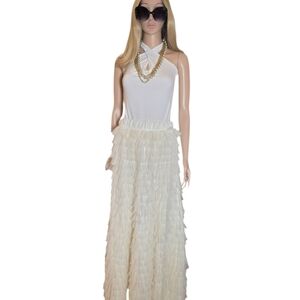 Chicwish Swan Cloud Tulle Tiered Maxi EUC M/L